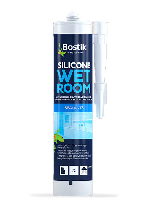 Våtrumssilikon Vit 300 ml Bostik